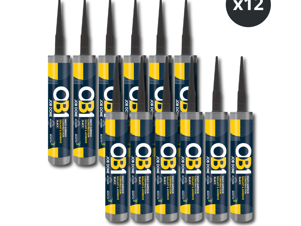 OB1 30617362 Multi-Surface Construction Sealant & Adhesive 290ml Anthracite (Box of 12)