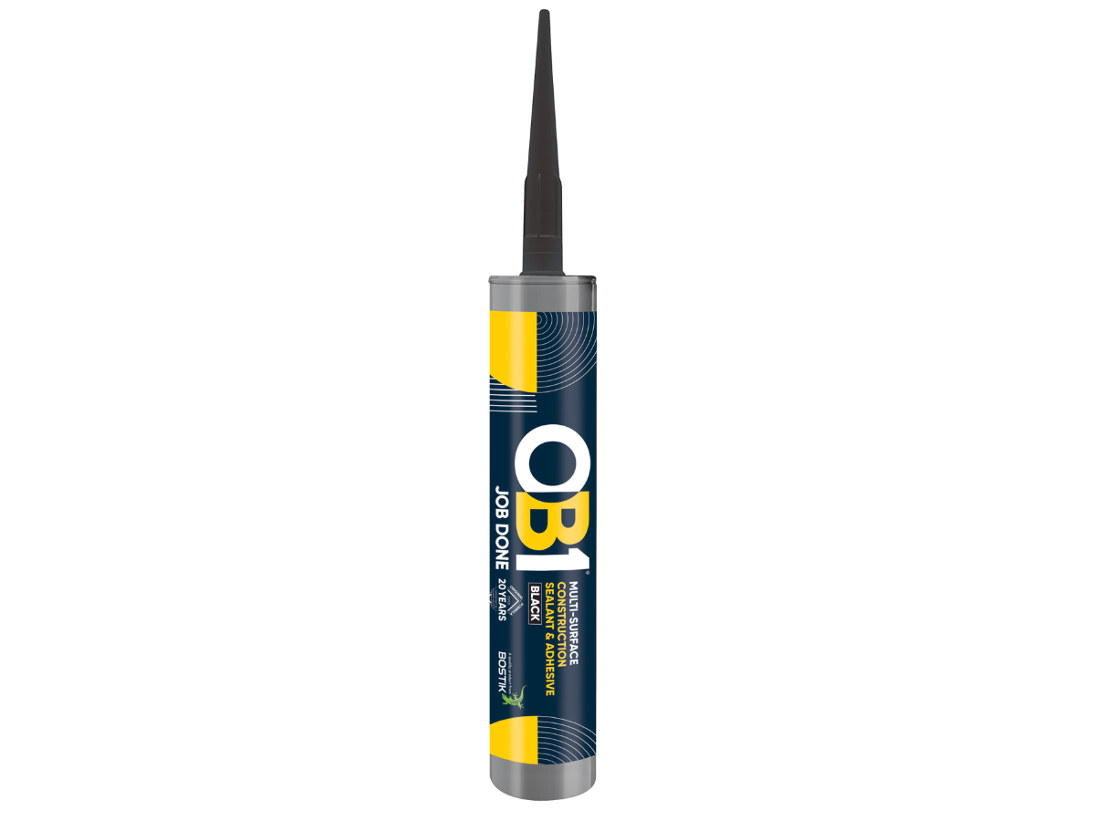 OB1 30617358 Multi-Surface Construction Sealant & Adhesive 290ml Black (Box of 12)