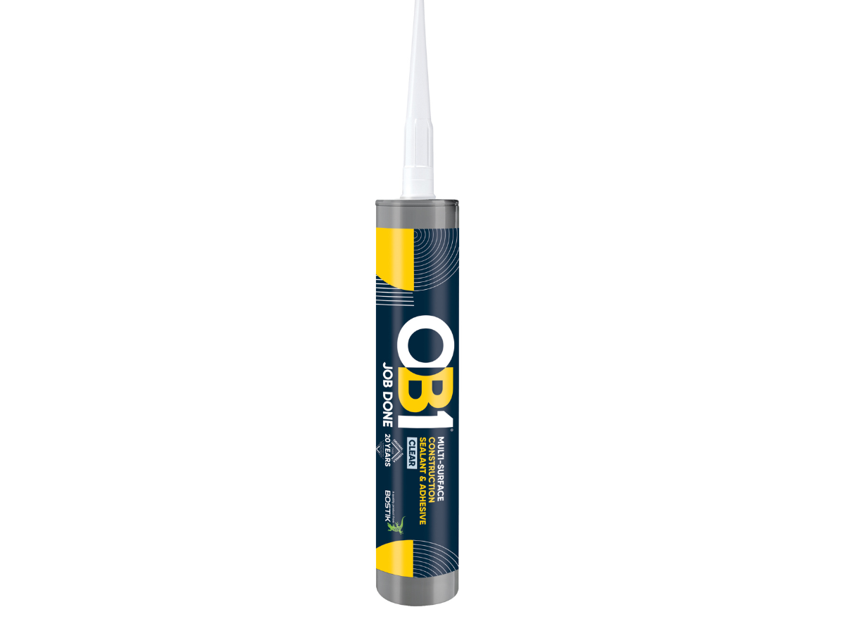 OB1 30617361 Multi-Surface Construction Sealant & Adhesive 290ml Clear (Box of 12)