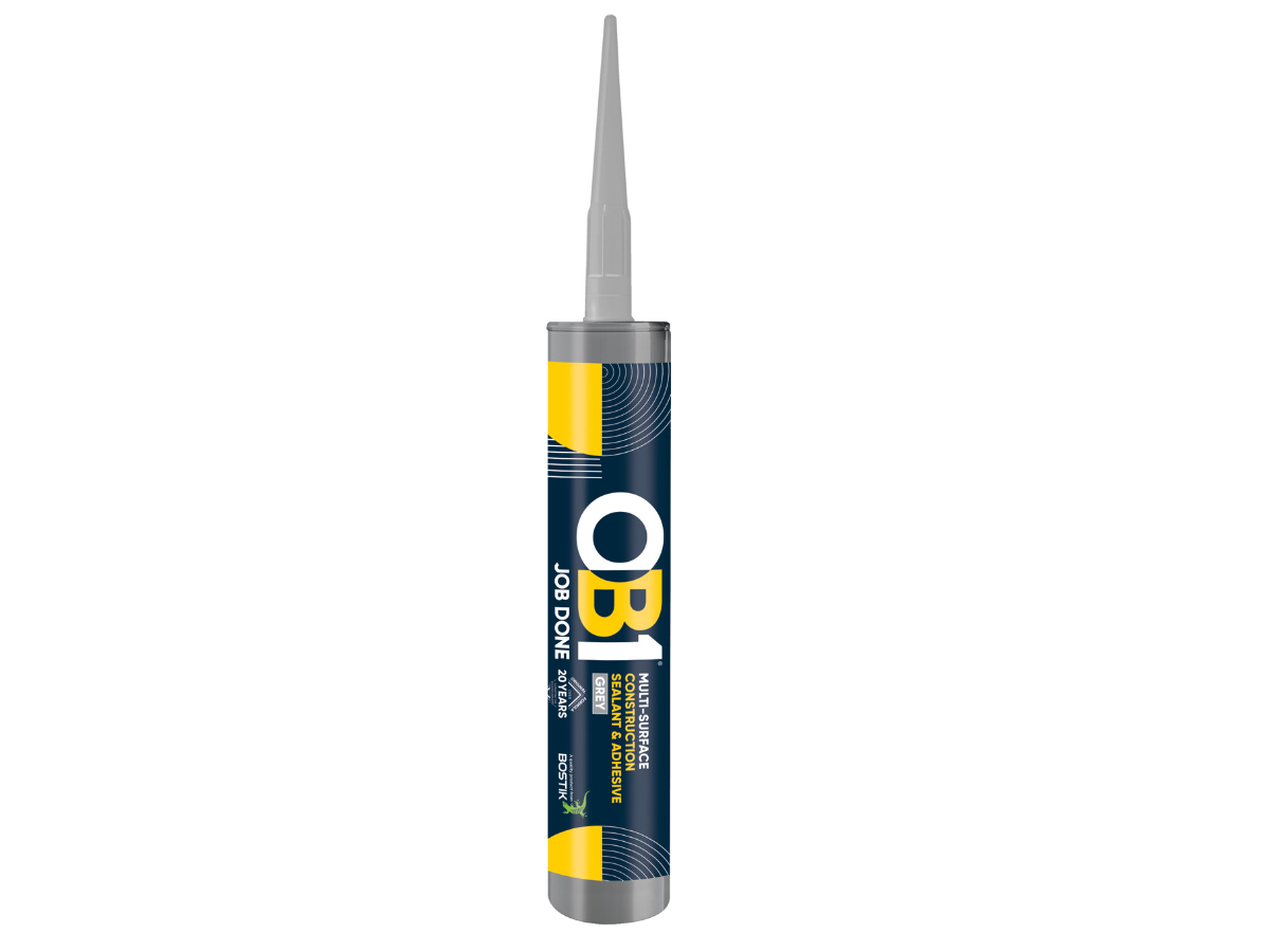 OB1 30617357 Multi-Surface Construction Sealant & Adhesive 290ml Grey (Box of 12)