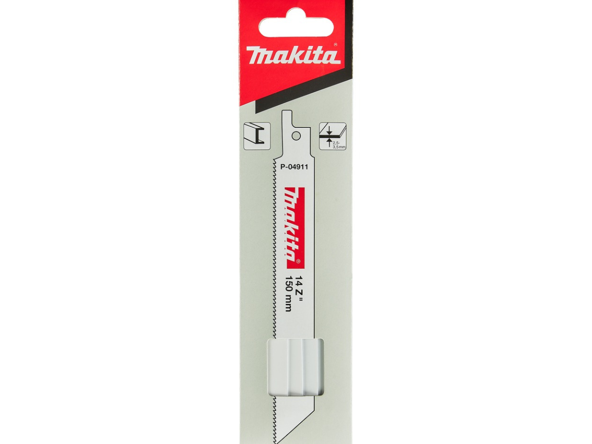 Makita P-04911 Bi-Metal Multi-Material Reciprocating Saw Blade 150mm 14TPI (Pack of 5)