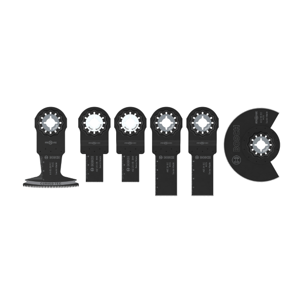 Bosch 2608669334 Starlock Multi-Tool Blade Set for Wood & Soft Metal (6 Piece)