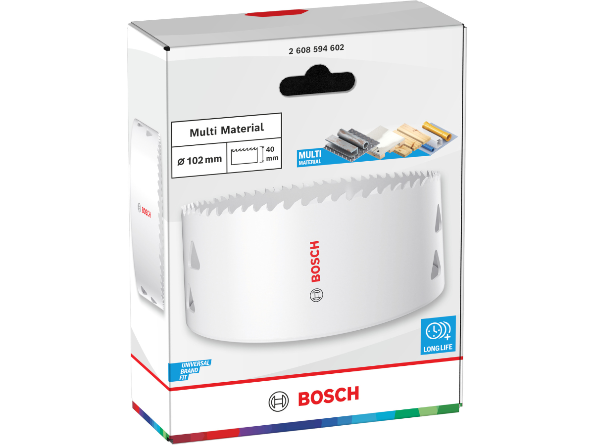 Bosch 2608594602 Multi Material Threaded Hole Saw 102 x 40mm
