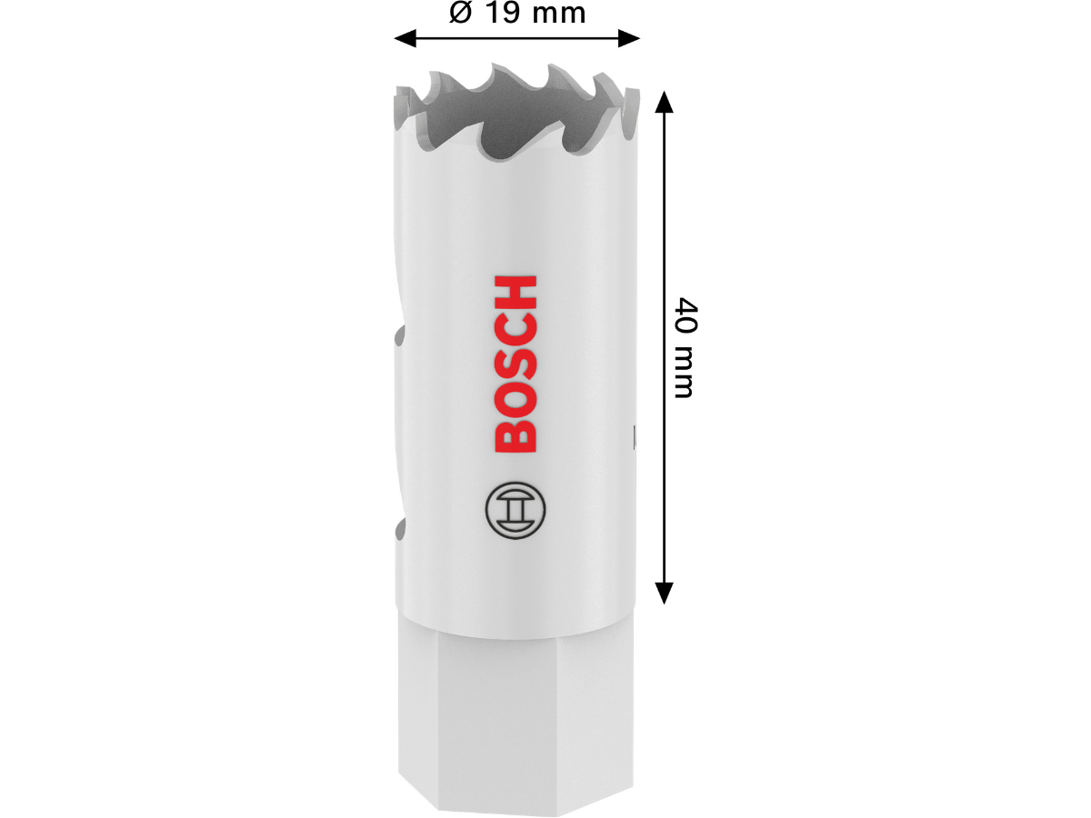Bosch 2608594561 Multi Material Threaded Hole Saw 19 x 40mm