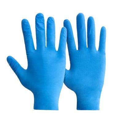 Mercator RD300199Q5 Nitrylex Classic Blue Nitrile Disposable Gloves Size 10 (XL) (Pack of 100)