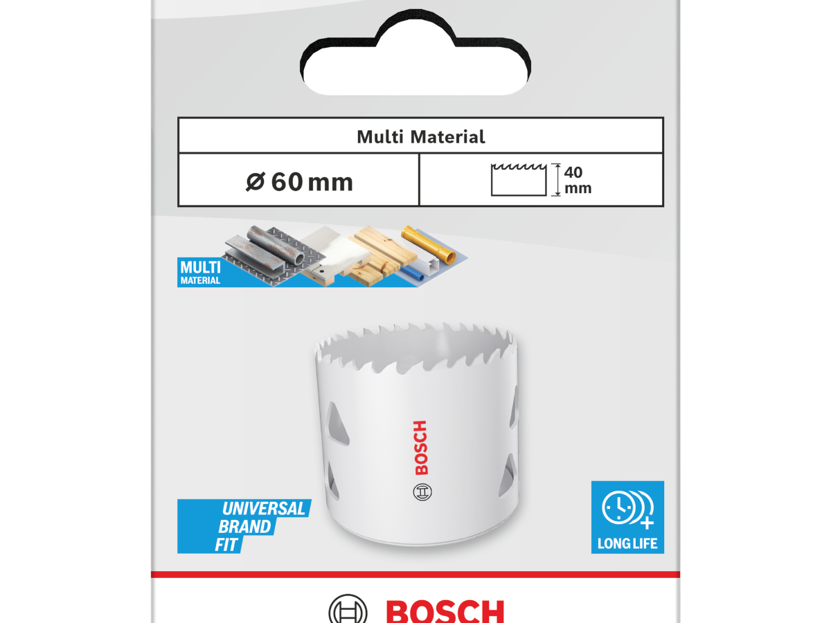 Bosch 2608594587 Multi Material Threaded Hole Saw 60 x 40mm