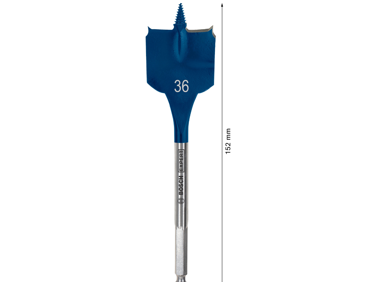 Bosch 2608902104 EXPERT Self Cut Speed Spade Drill Bit for Wood 36 x 100 x 152mm