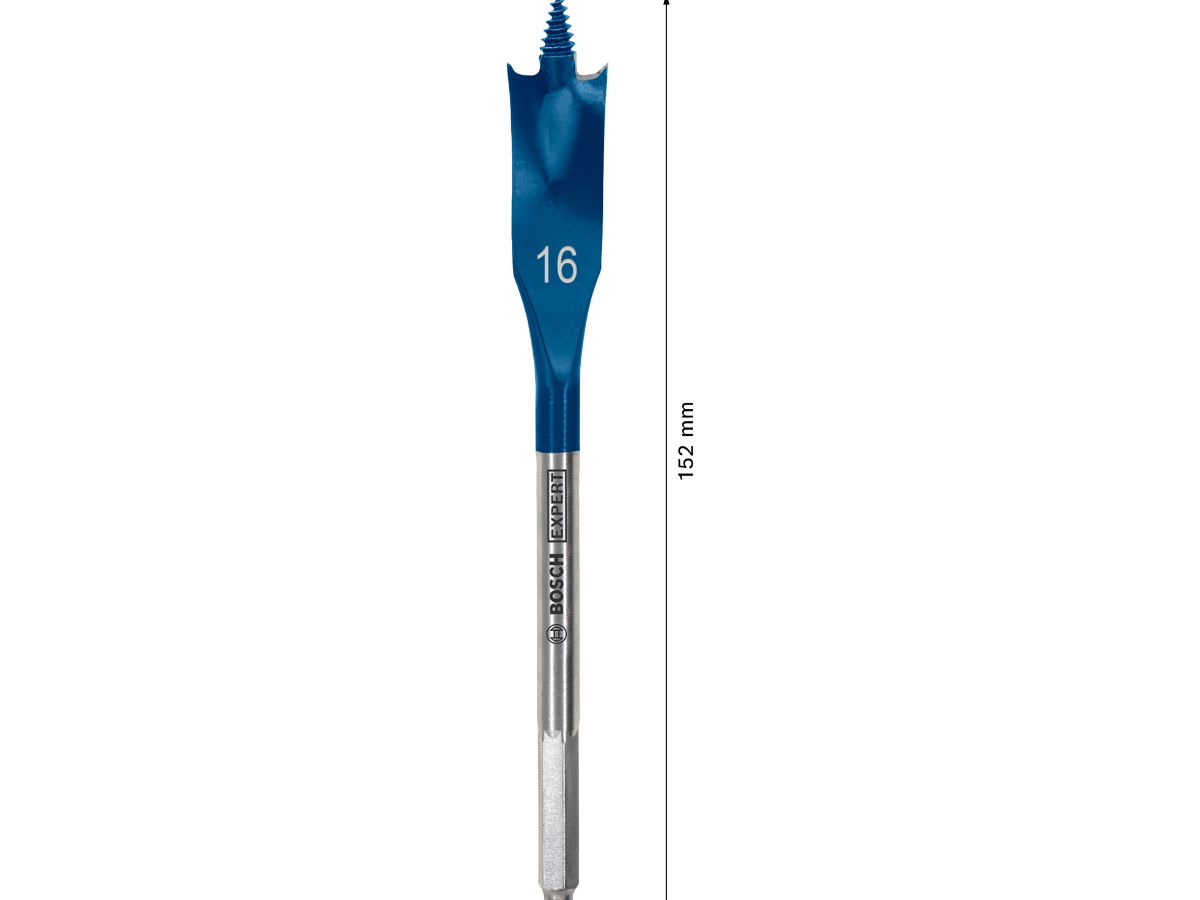 Bosch 2608902091 EXPERT Self Cut Speed Spade Drill Bit for Wood 16 x 100 x 152mm