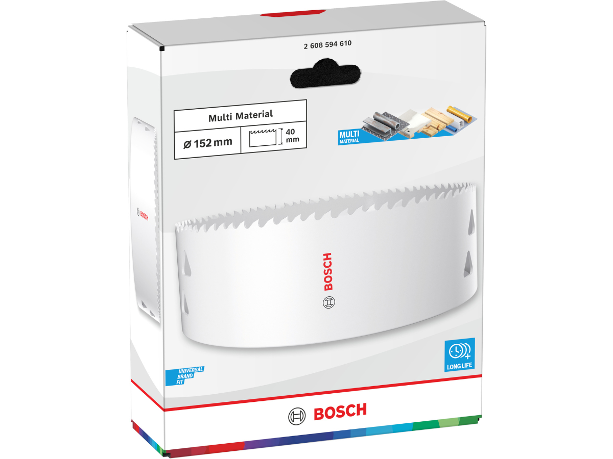 Bosch 2608594610 Multi Material Threaded Hole Saw 152 x 40mm
