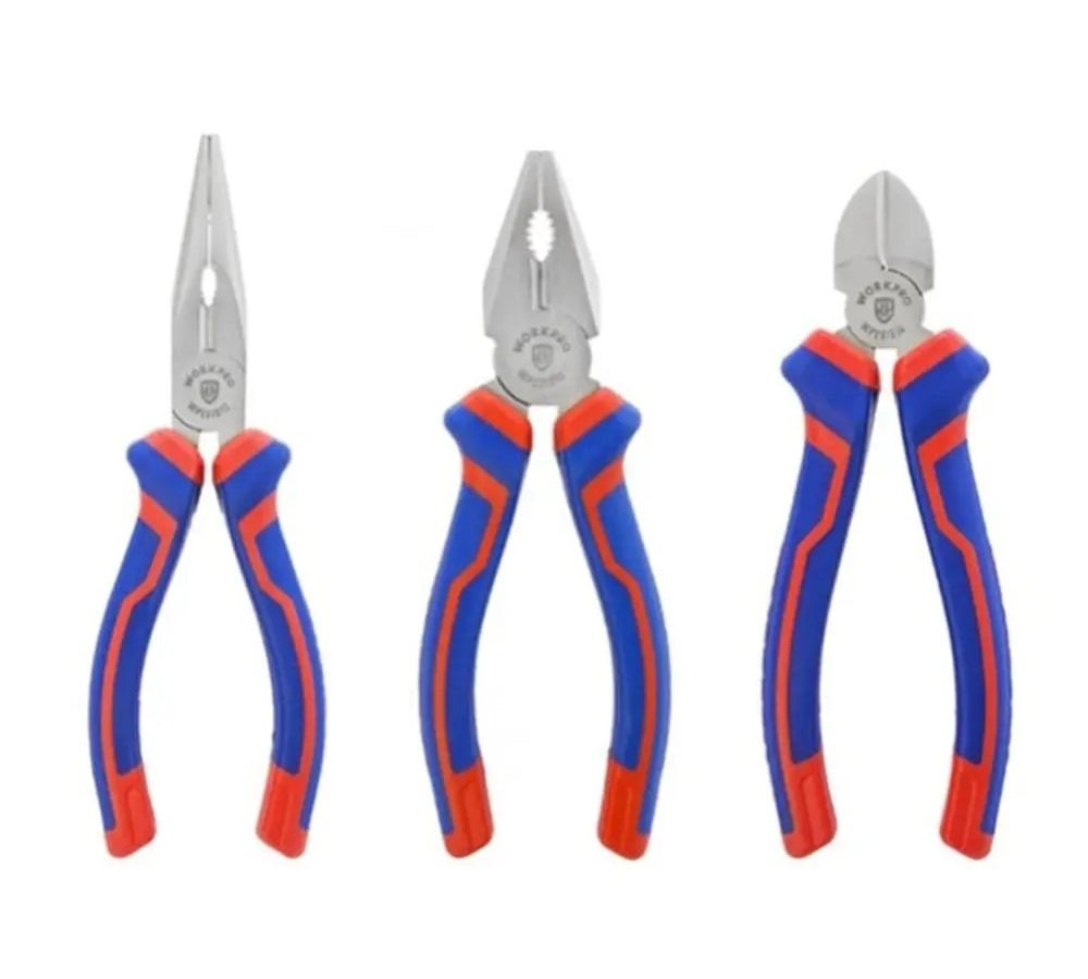 Workpro WP201008 CV Steel Pliers Set 6″ (3 Piece)
