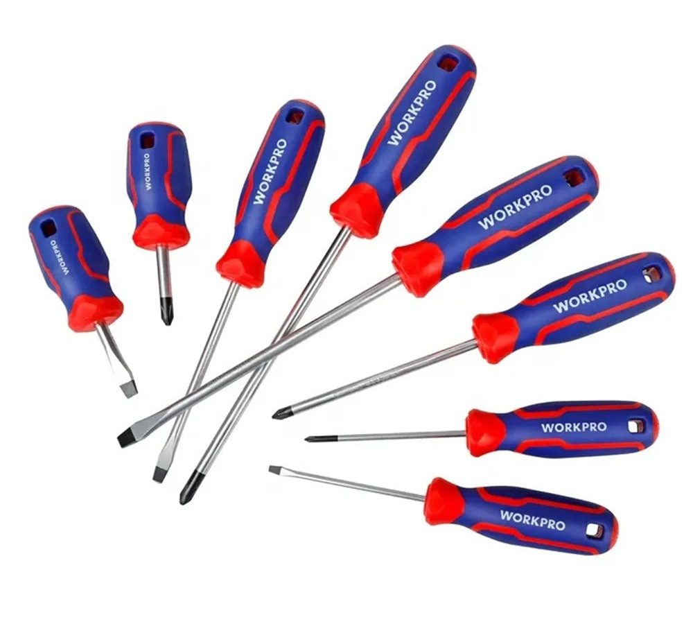 Workpro WP200505 CR-V Magnetic Screwdriver Set (8 Piece)