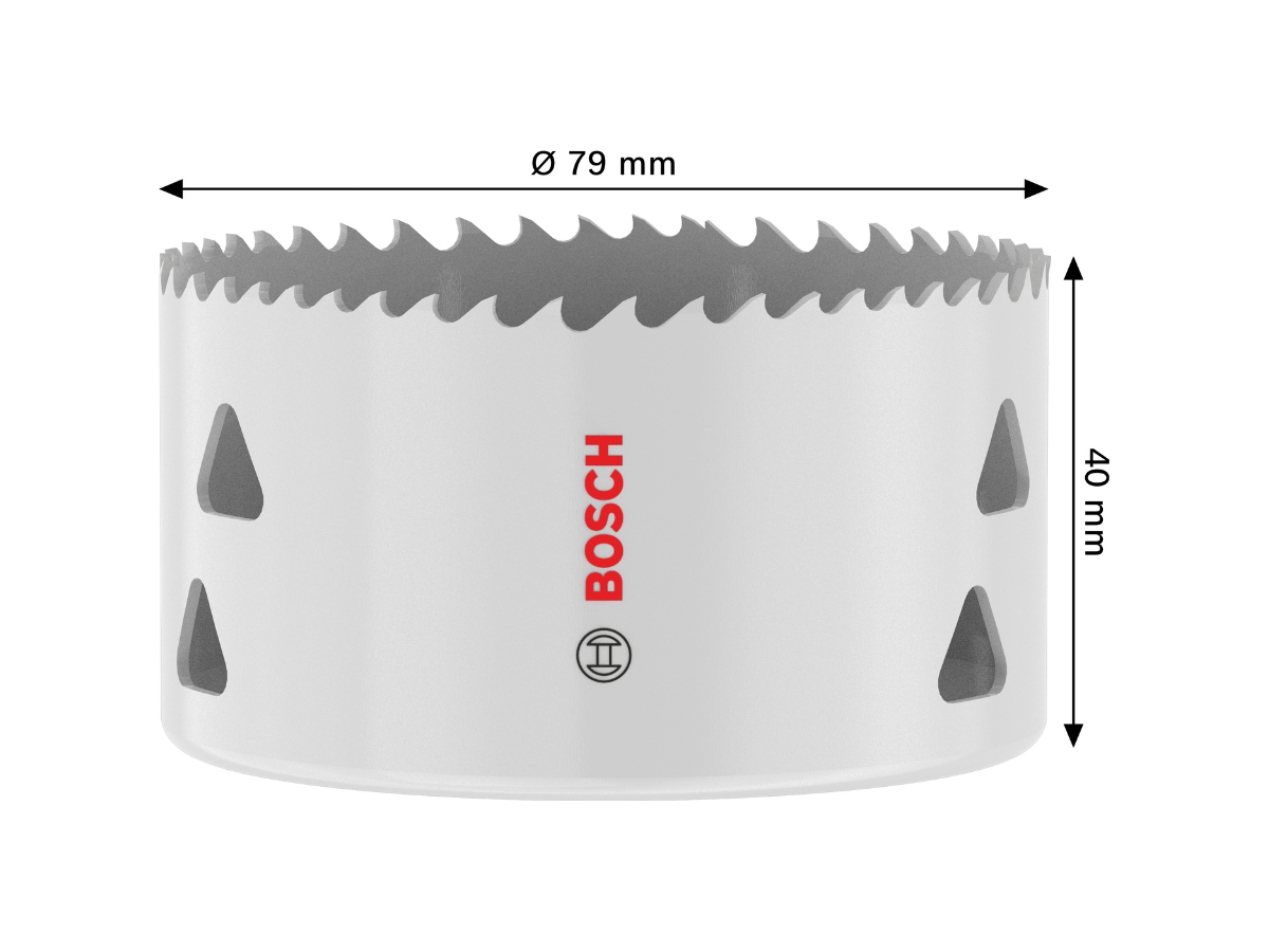 Bosch 2608594595 Multi Material Threaded Hole Saw 79 x 40mm