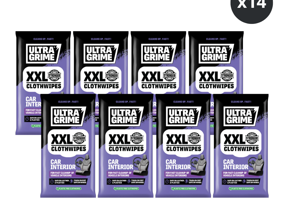 UltraGrime 5230 XXL Car Interior Clothwipes (20 Wipes, CDU of 14)