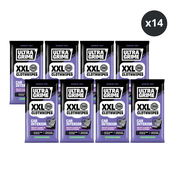 UltraGrime 5230 XXL Car Interior Clothwipes (20 Wipes, CDU of 14)