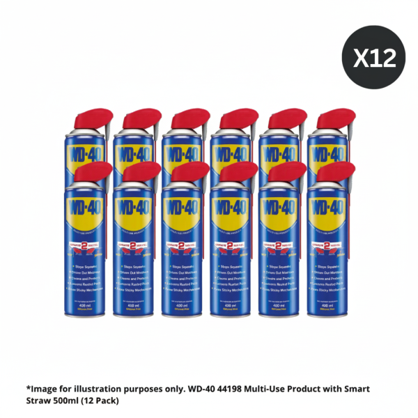WD-40 44198 Multi-Use Product with Smart Straw 500ml (Box of 12)