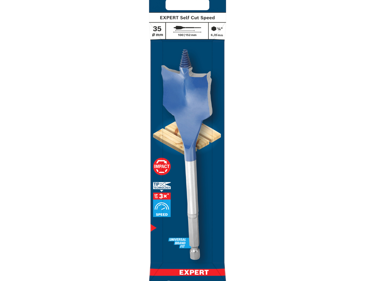 Bosch 2608902103 EXPERT Self Cut Speed Spade Drill Bit for Wood 35 x 100 x 152mm