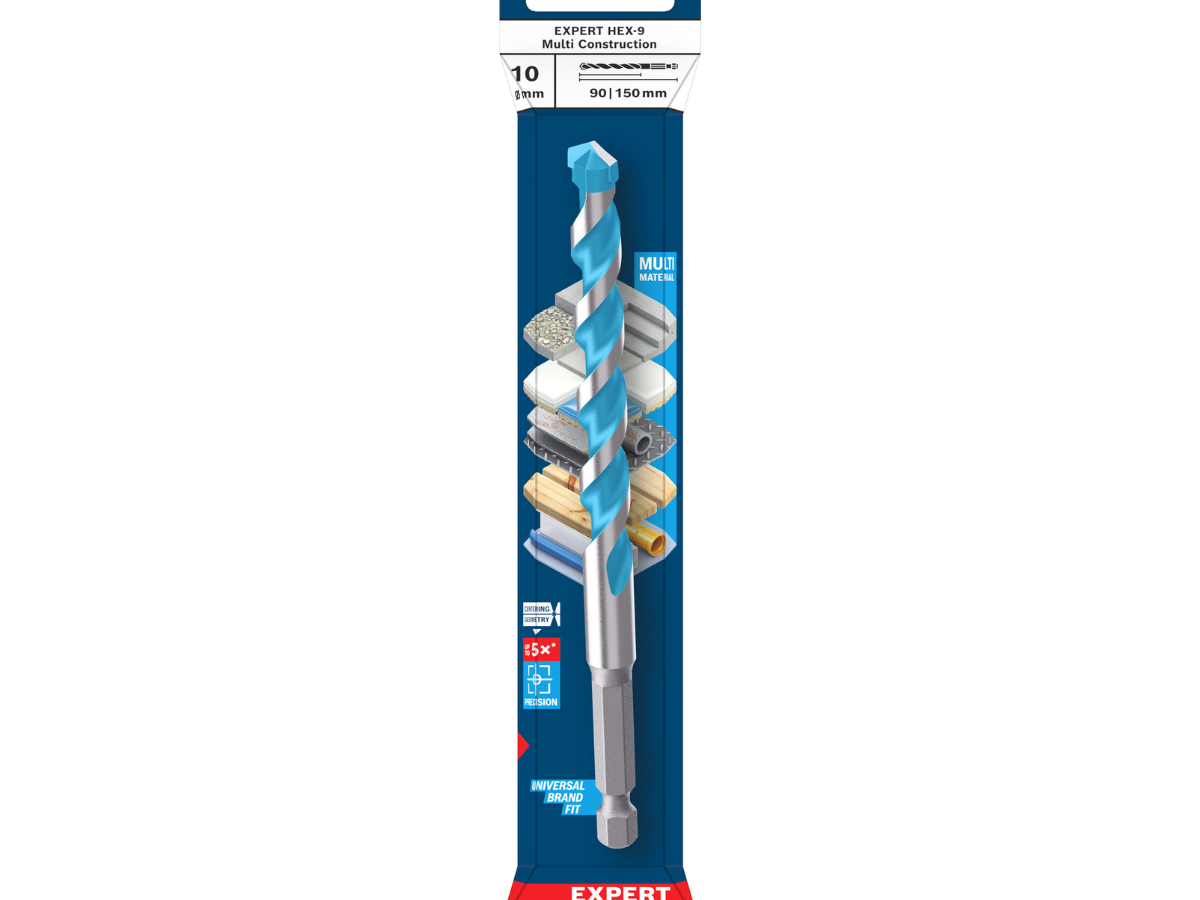Bosch 2608902270 EXPERT HEX-9 Multi Construction Drill Bit 10 x 90 x 150mm