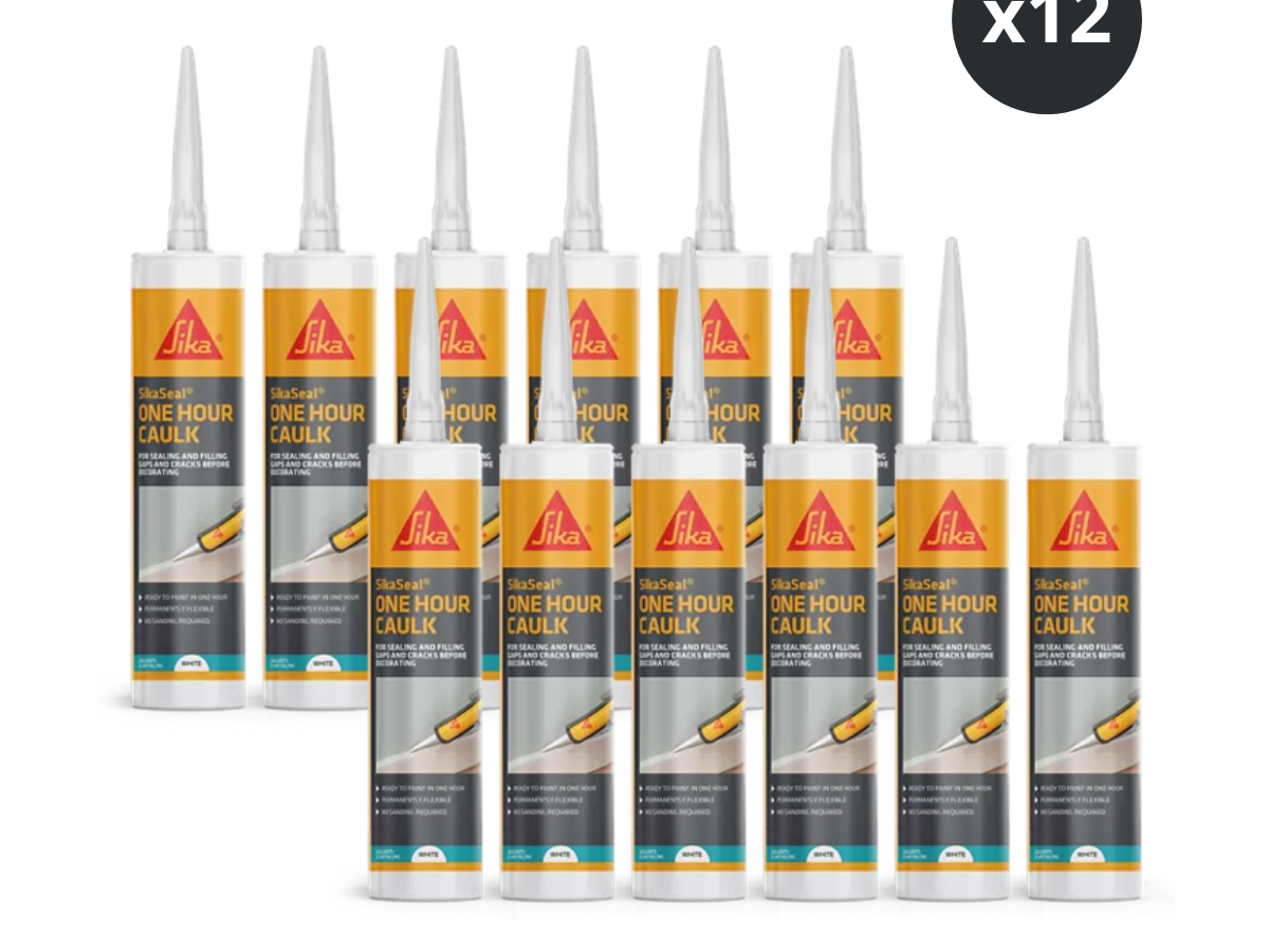 Sika 879014 SikaSeal One Hour Caulk 300ml White (Box of 12)