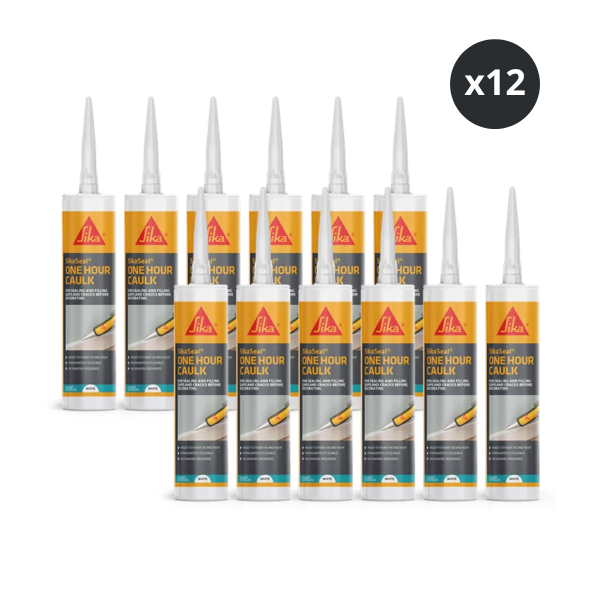 Sika 879014 SikaSeal One Hour Caulk 300ml White (Box of 12)