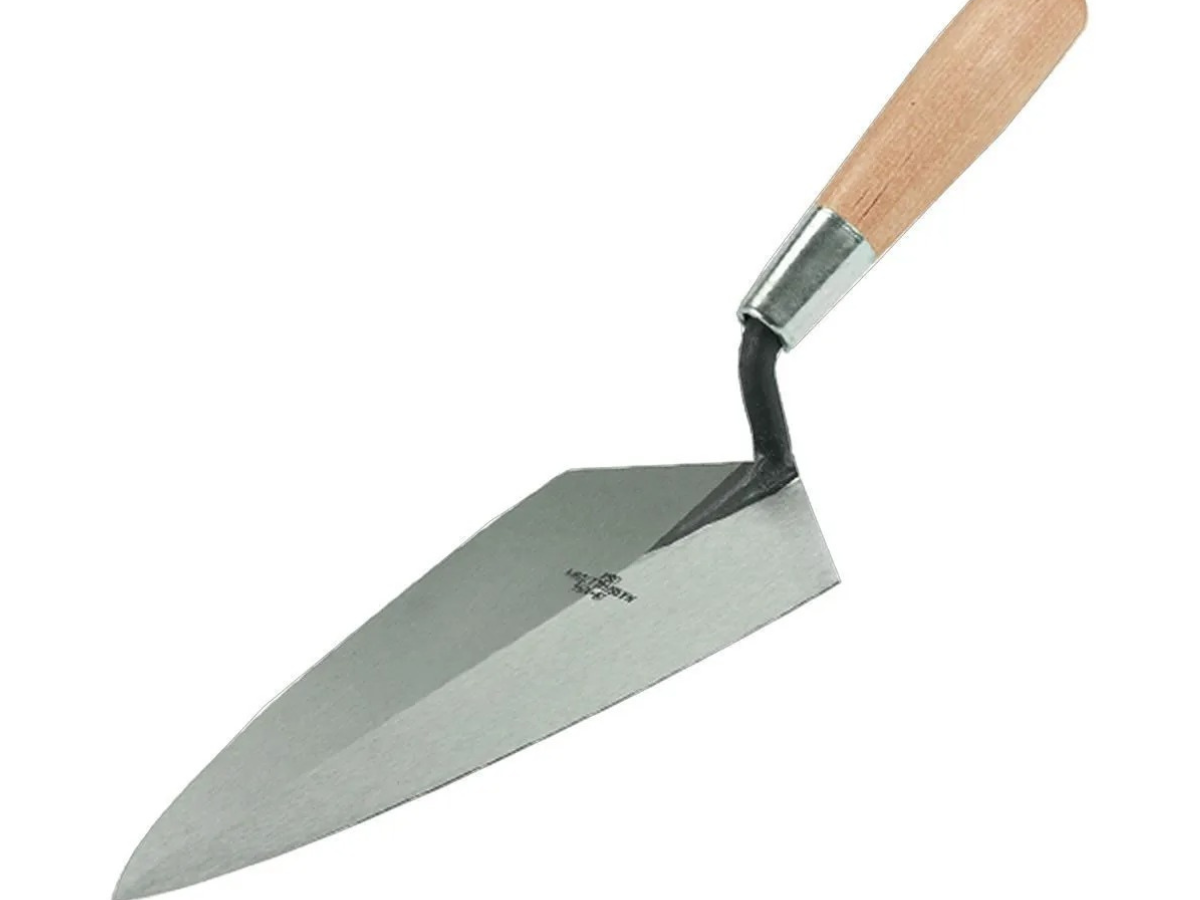 Marshalltown 1910 Philadelphia Brick Trowel with Wooden Handle 10in