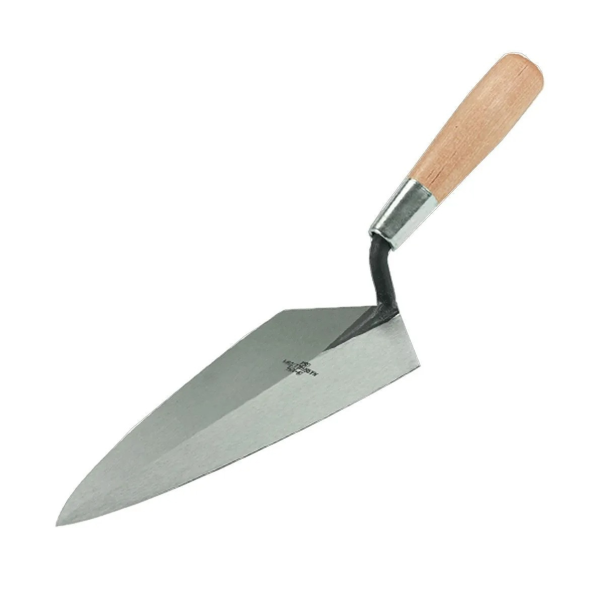 Marshalltown 1910 Philadelphia Brick Trowel with Wooden Handle 10in