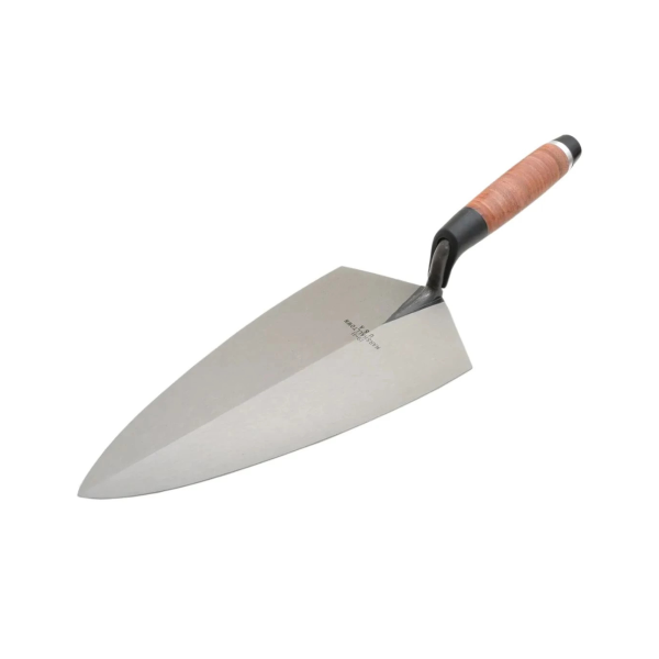 Marshalltown 19L10 Philadelphia Brick Trowel with Leather Handle 10in