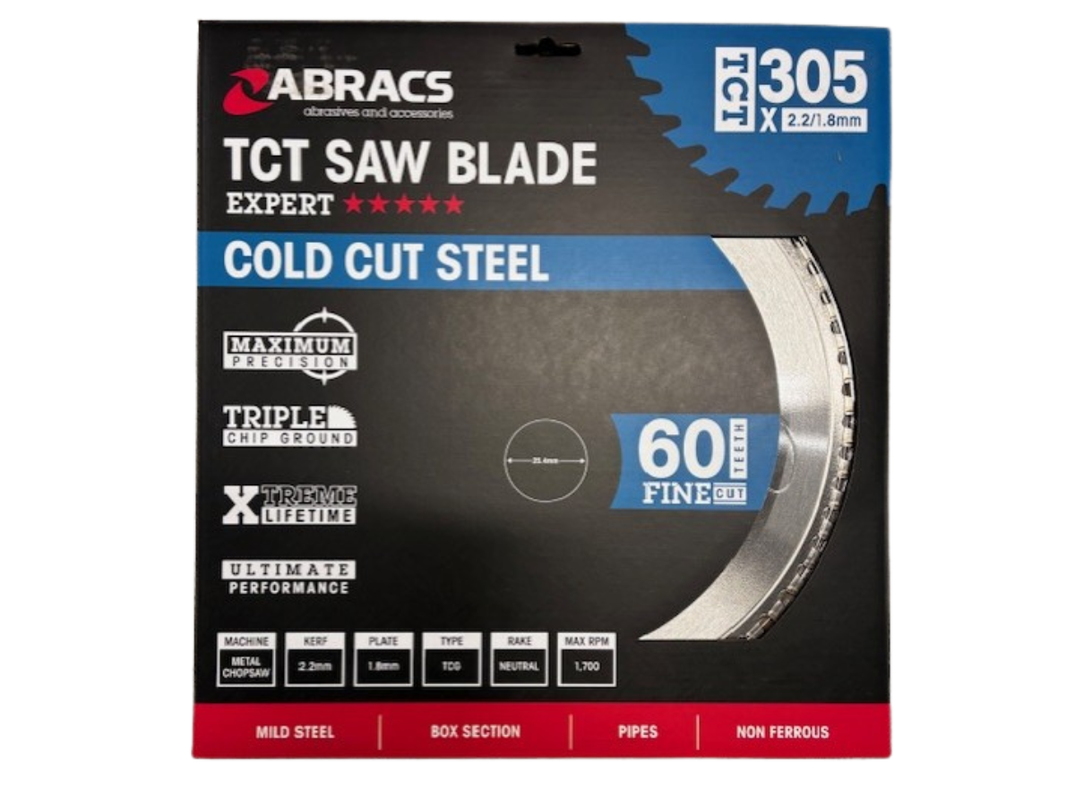 Abracs TCTS30560 TCT TCG Fine Cut Chop Saw Blade for Mild Steel 305 x 25.4mm x 60T