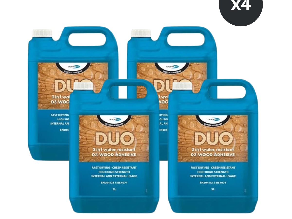 Bond-It BDA055 Duo 2-in-1 Wood Glue 5L (Box of 4)