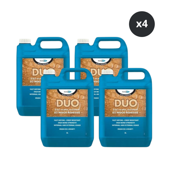 Bond-It BDA055 Duo 2-in-1 Wood Glue 5L (Box of 4)