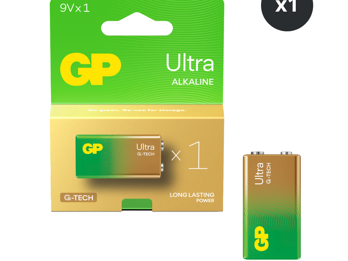 GP Batteries GPPVA9VAU143 Ultra Alkaline 9V Battery