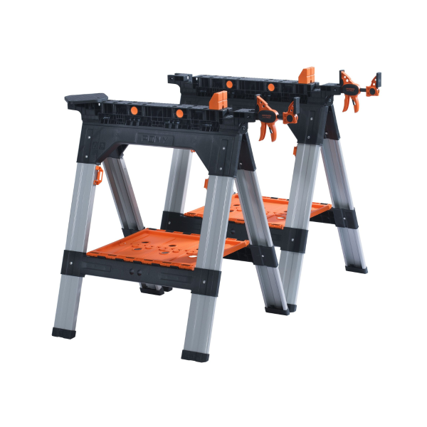 Pony Jorgensen 60400 Clamping Sawhorse Set 32" 1,200lb (2 Piece)