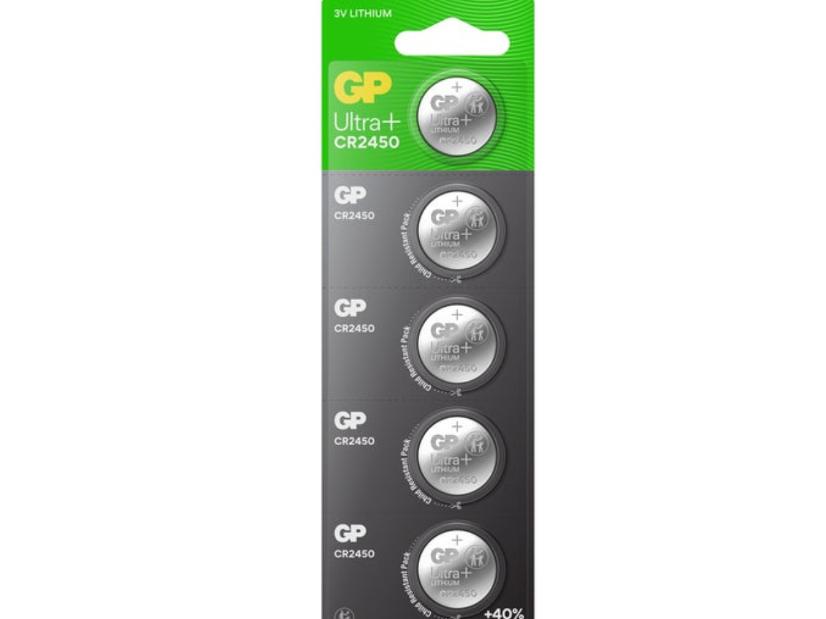 GP Batteries GPPBL245U002 CR2450 3V Lithium Coin Batteries (Pack of 5)