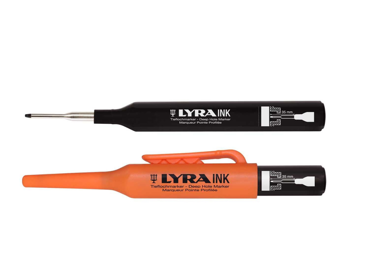 Lyra L4480099 INK PRO Deep Hole Black Permanent Marker (Pack of 10)