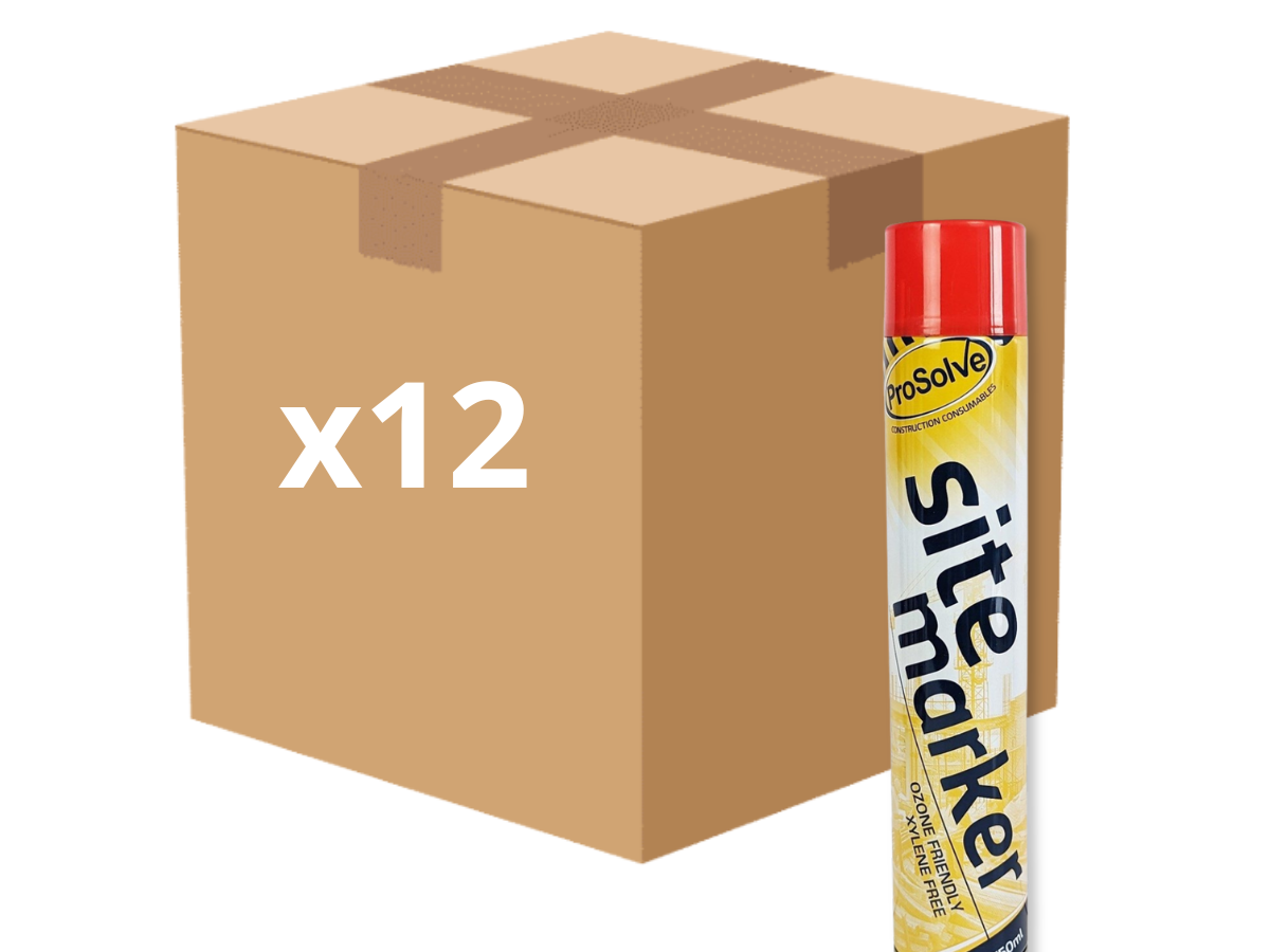 ProSolve PVSMR7A Sitemarker Line Marking Paint Red 750ml (Box of 12)