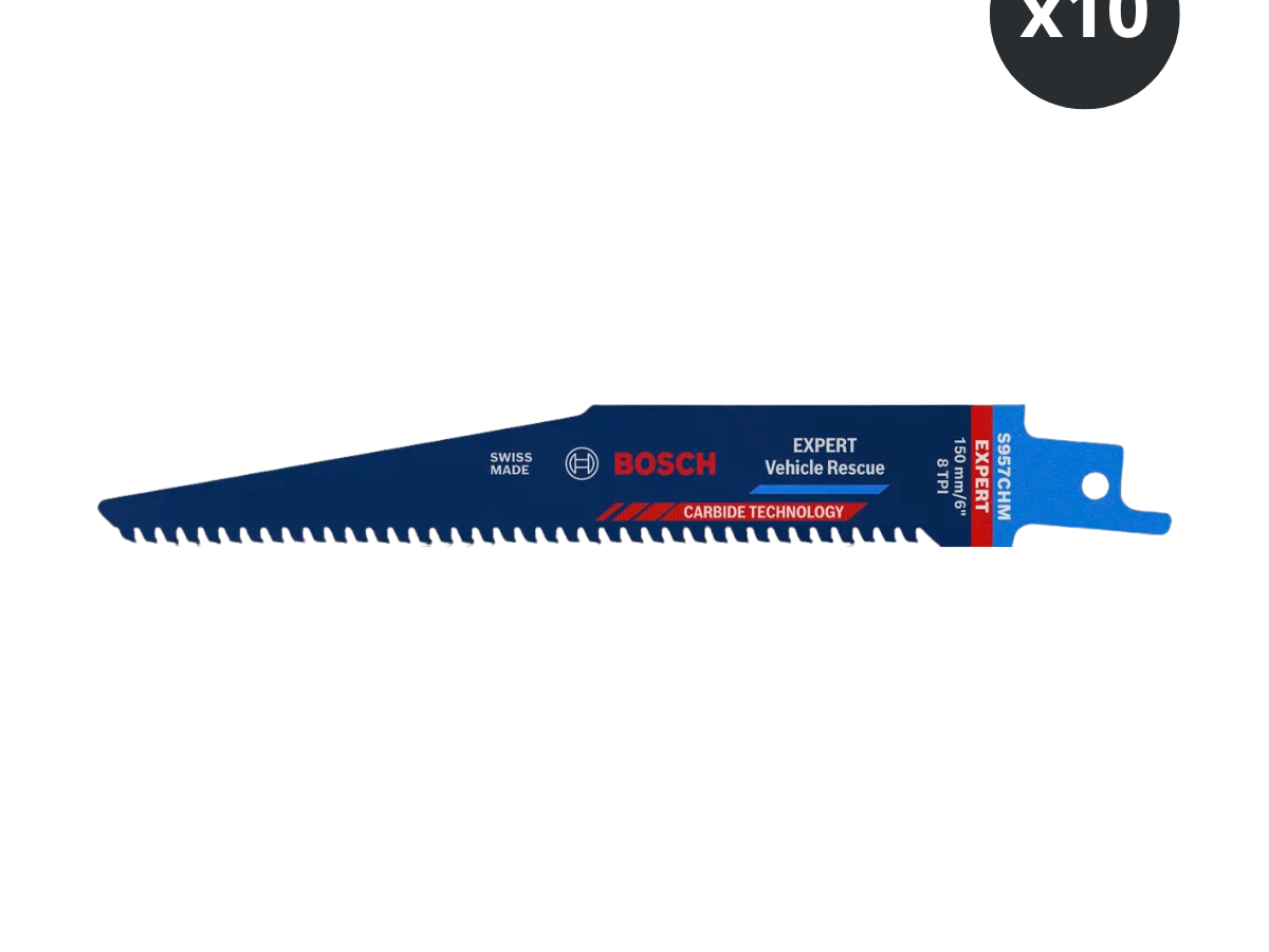 Bosch 2608900379 EXPERT S957CHM Carbide Vehicle Rescue Reciprocating Saw Blade 150mm 8TPI (Pack of 10)