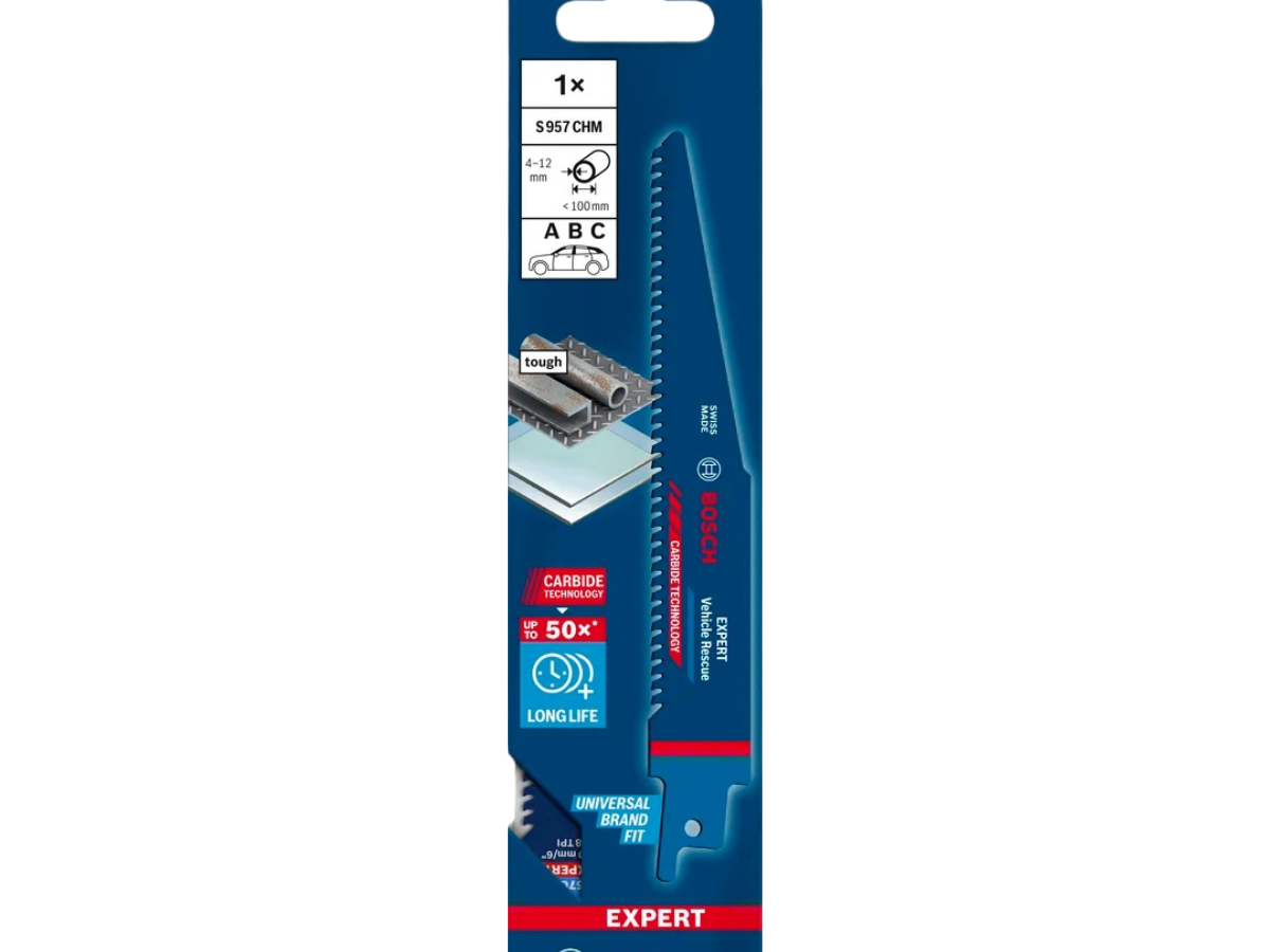 Bosch 2608900379 EXPERT S957CHM Carbide Vehicle Rescue Reciprocating Saw Blade 150mm 8TPI (Pack of 10)