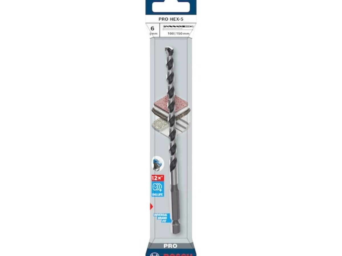 Bosch 2608706977 PRO HEX-5 Masonry Drill Bit 6 x 100 x 150mm