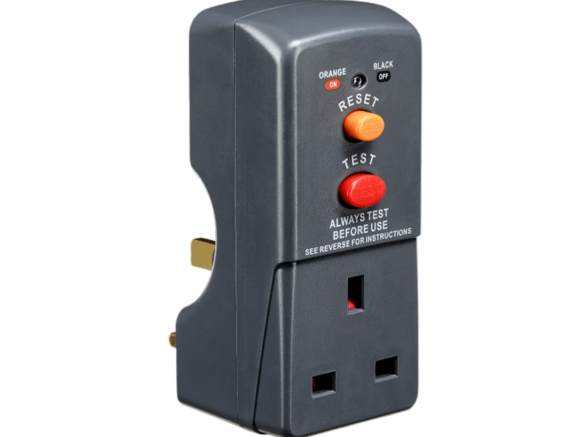 Masterplug ARCDKG-MP 13A RCD Safety Adaptor Grey