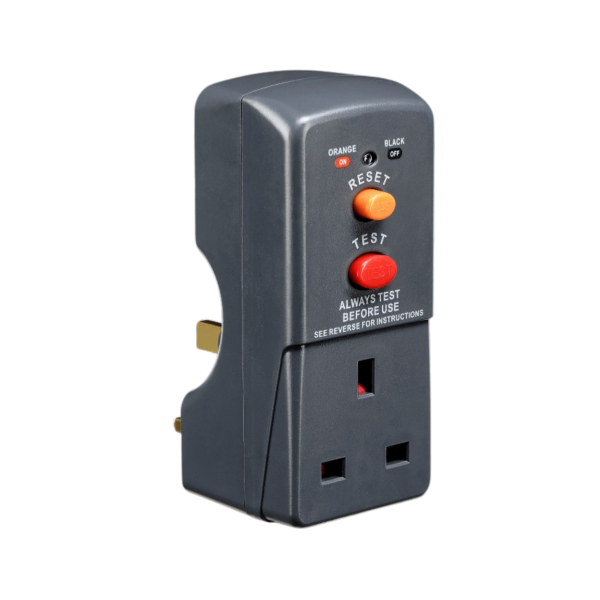 Masterplug ARCDKG-MP 13A RCD Safety Adaptor Grey