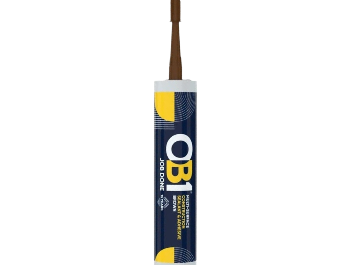 OB1 30617356 Multi-Surface Construction Sealant & Adhesive 290ml Brown (Box of 12)