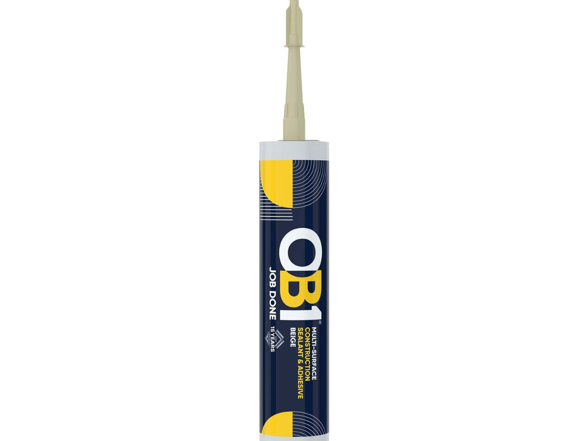 OB1 306173330 Multi-Surface Construction Sealant & Adhesive 290ml Sandstone (Box of 12)