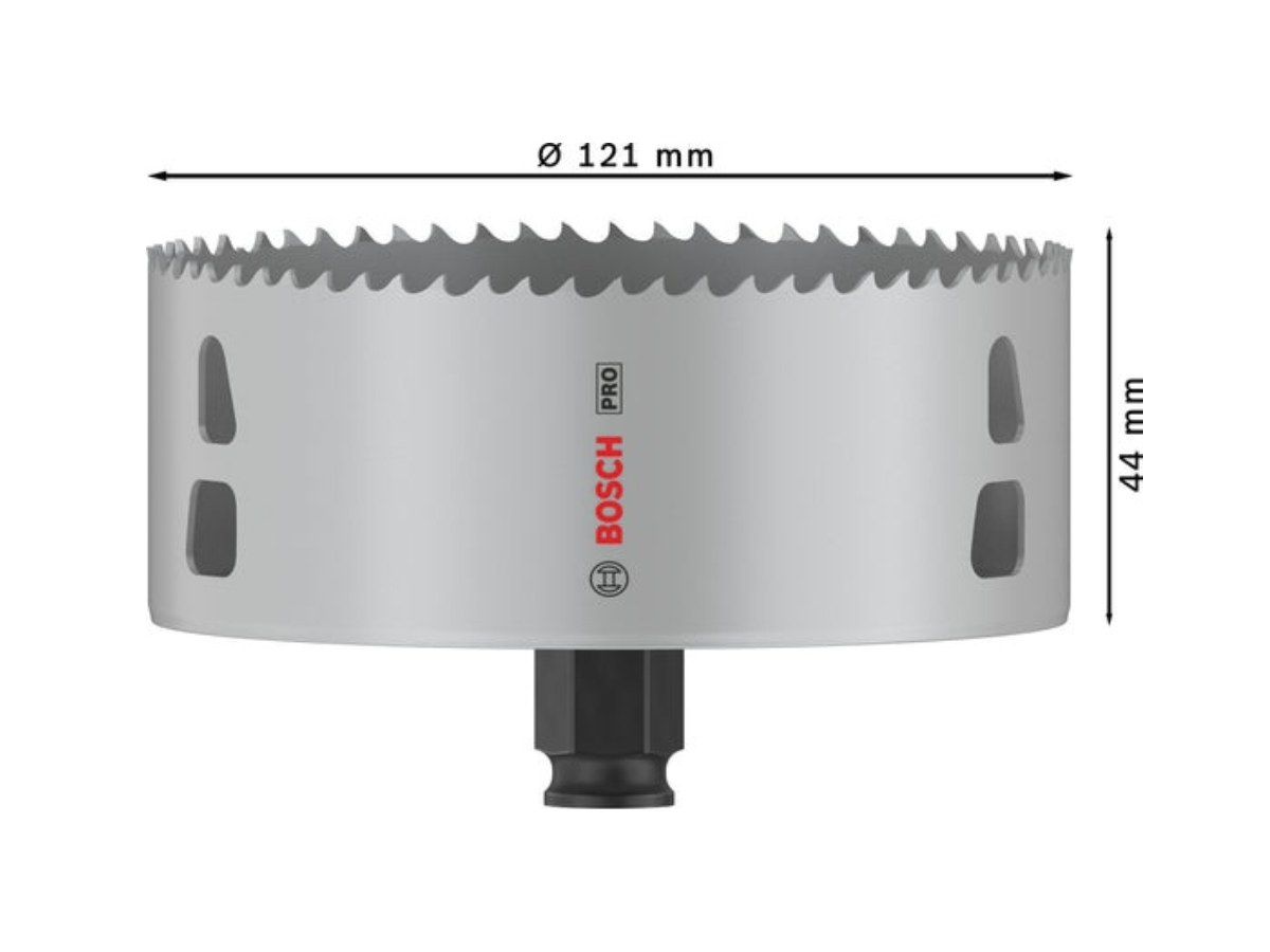 Bosch 2608594415 PRO Multi Material Power Change Plus Hole Saw 121 x 44mm