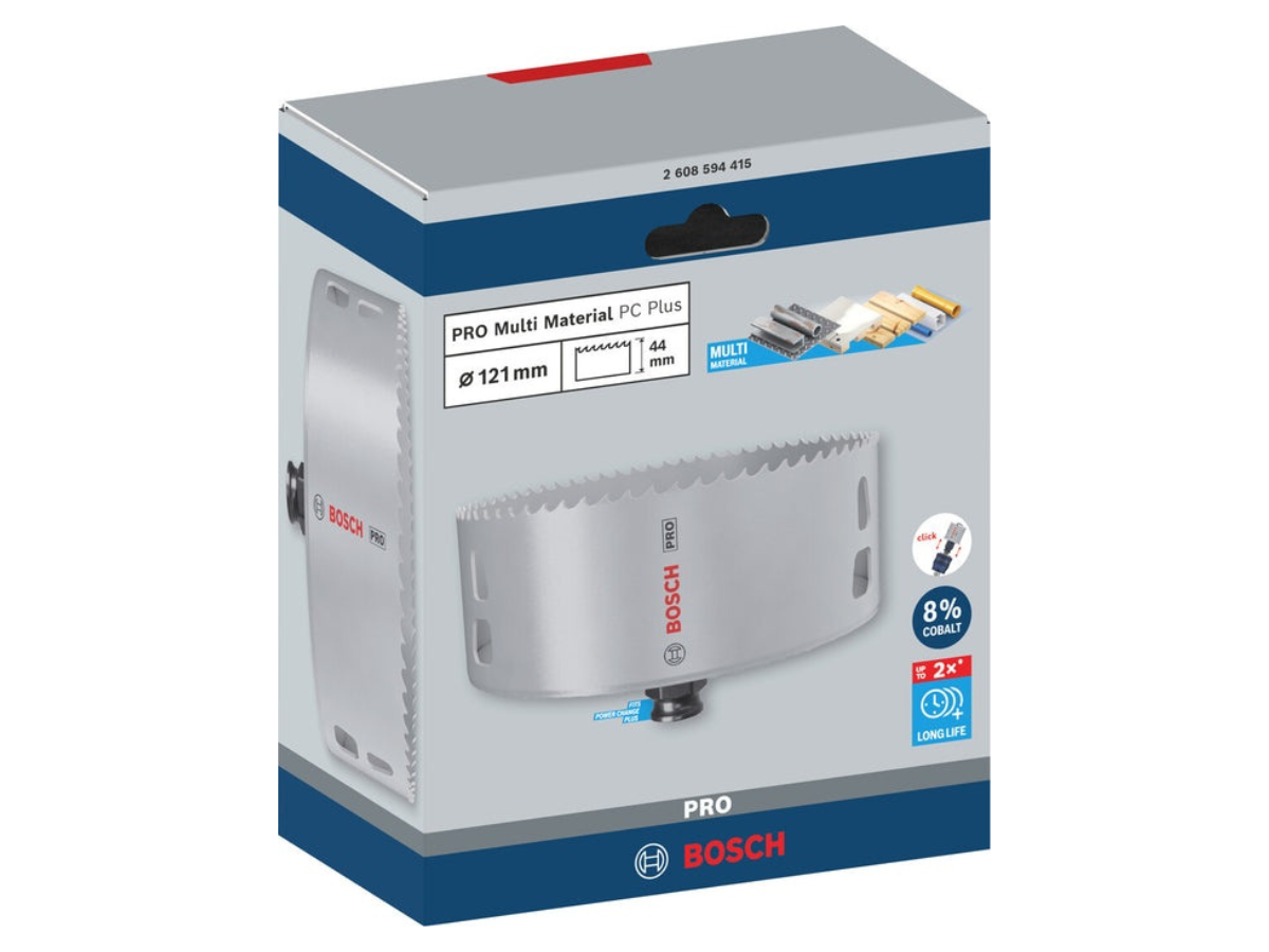 Bosch 2608594415 PRO Multi Material Power Change Plus Hole Saw 121 x 44mm