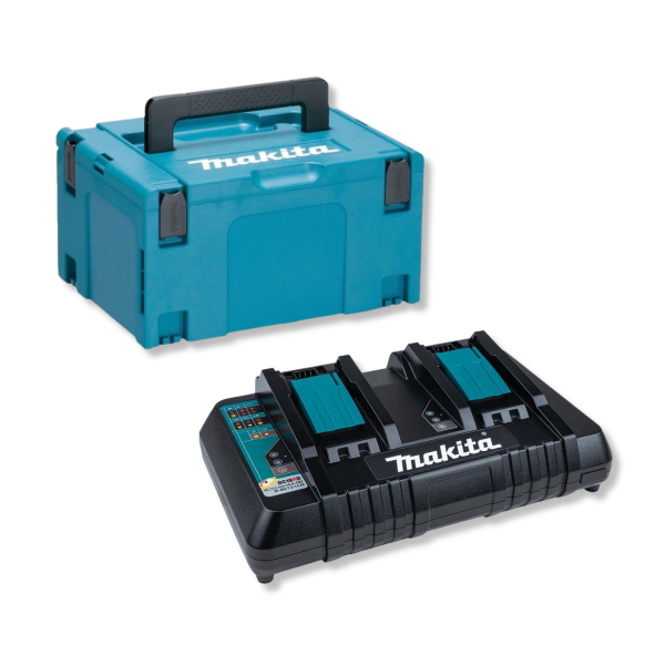 Makita DC18RDS LXT 14.4V/18V Dual-Port Fast Charger (240V) in Makpac Type 3 Case