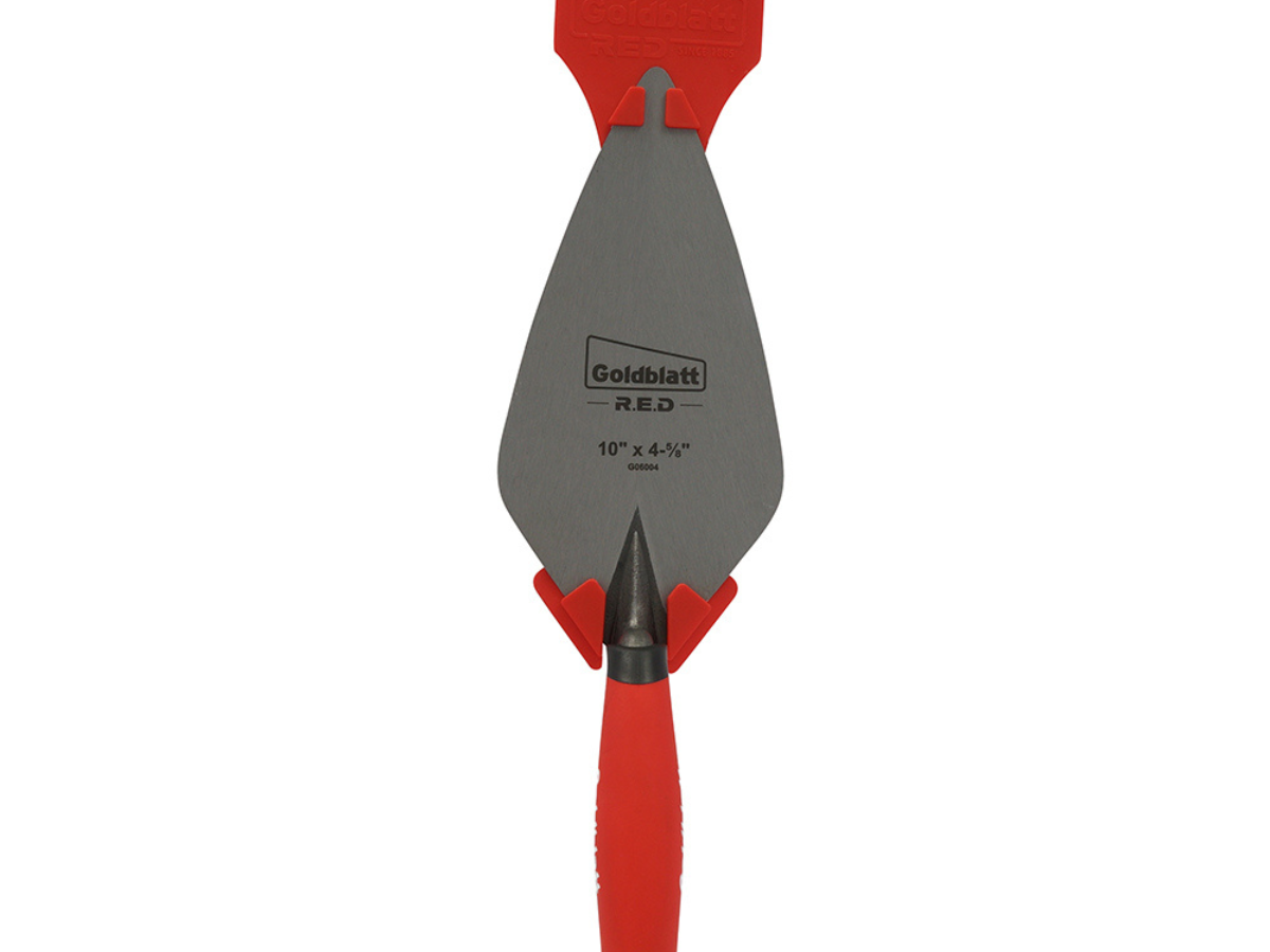 Goldblatt G16004 RED London Brick Trowel 10 x 4-5/8in