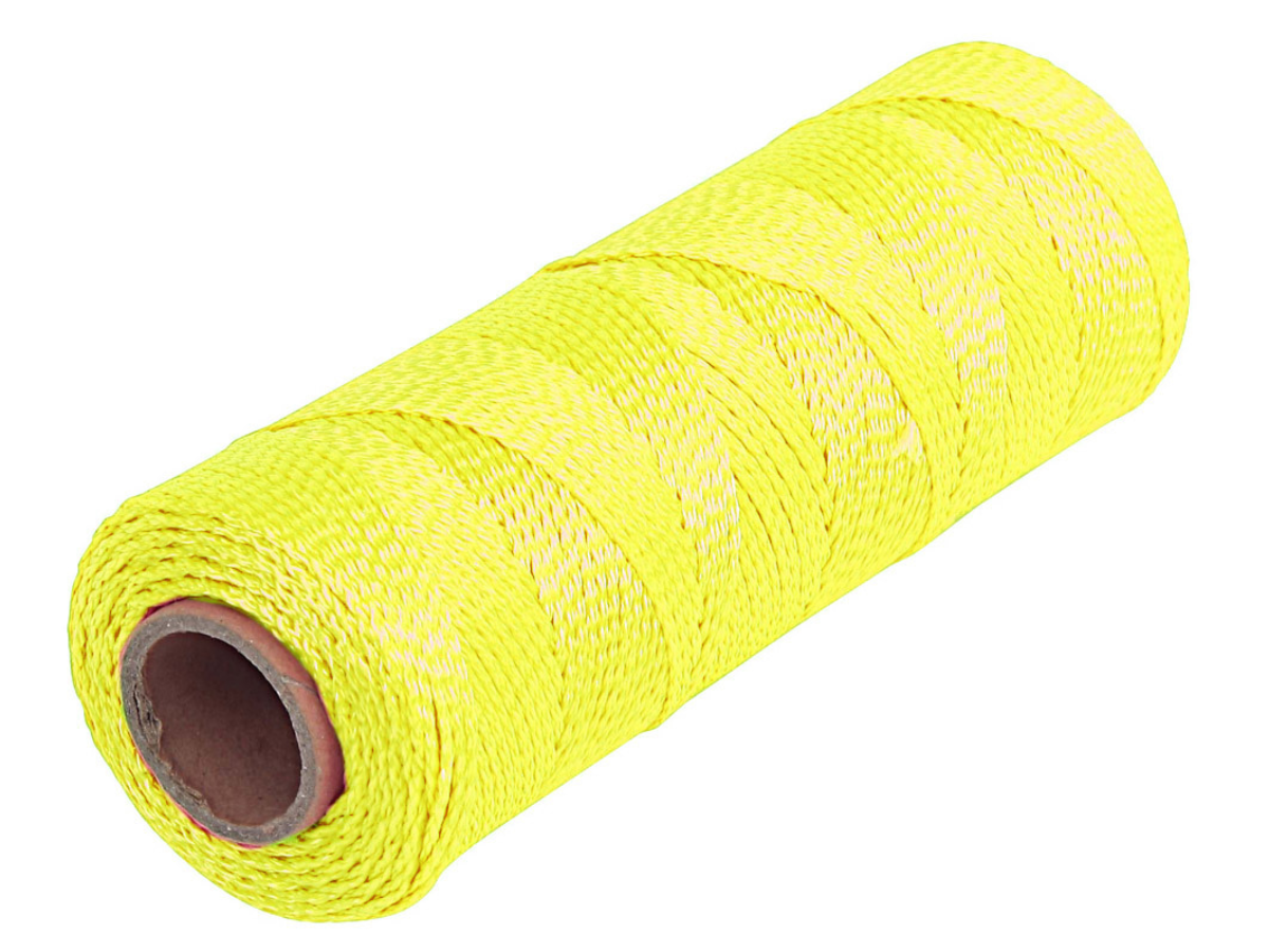 Goldblatt G11233 Braided Nylon Mason Line 500ft Yellow