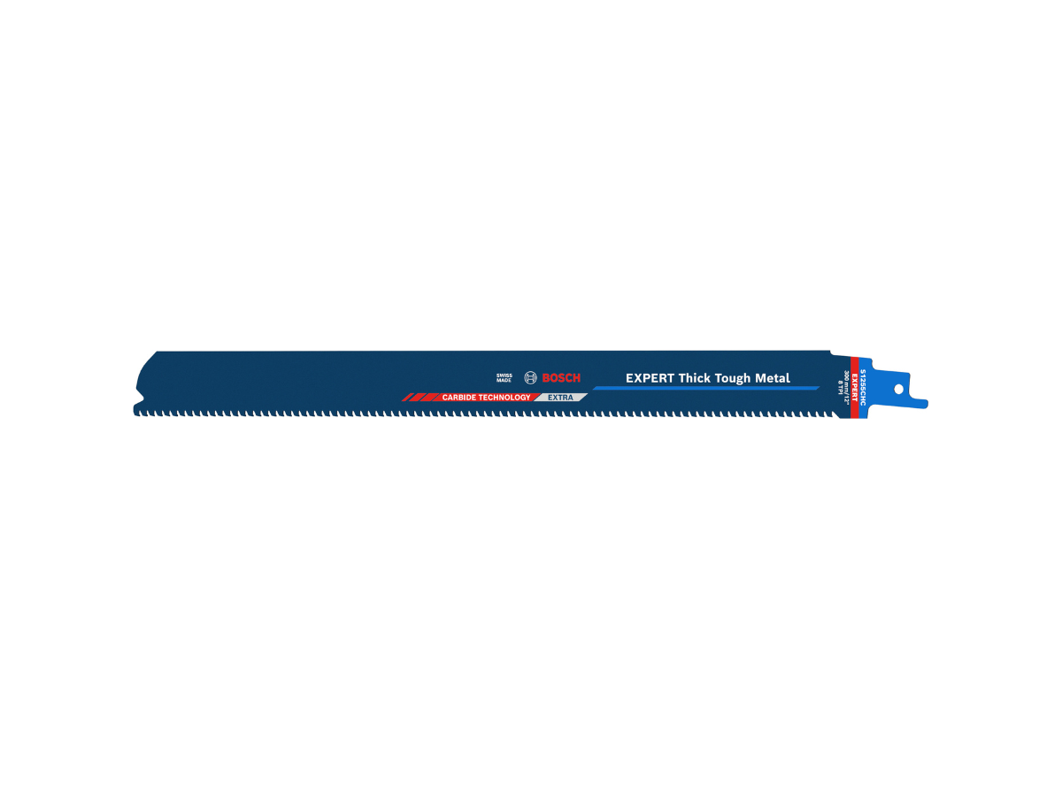 Bosch 2608900372 EXPERT S1255CHC Carbide Reciprocating Saw Blade for Thick Tough Metal 300mm 8TPI (Pack of 10)
