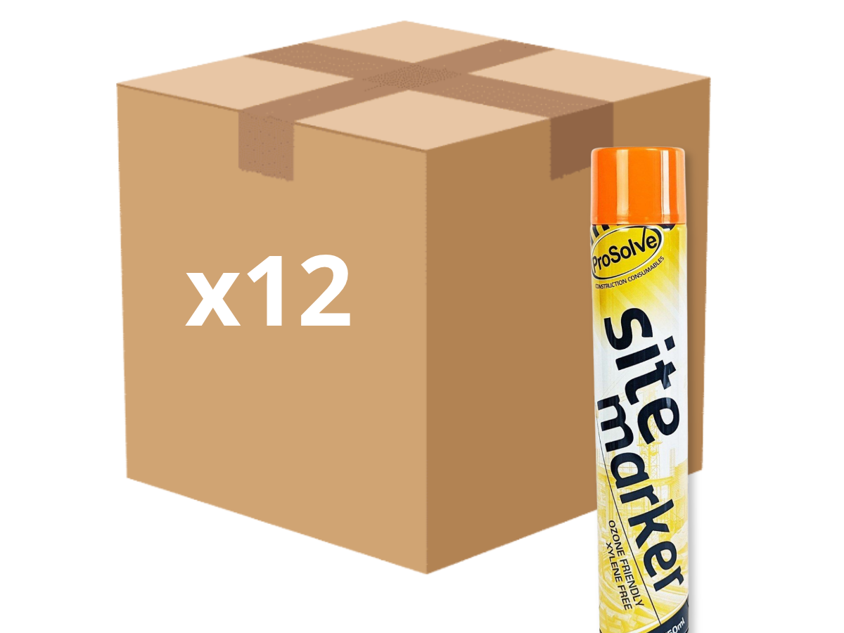 ProSolve PVSMO7A Sitemarker Aerosol Marking Paint Orange 750ml (Box of 12)