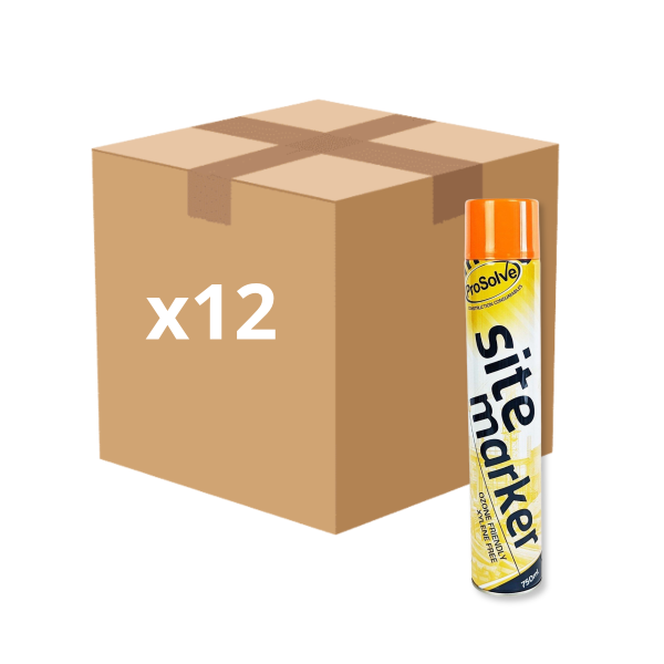 ProSolve PVSMO7A Sitemarker Aerosol Marking Paint Orange 750ml (Box of 12)