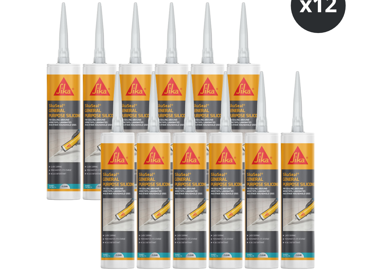 Sika 907160 SikaSeal General Purpose Silicone White 260ml (Box of 12)